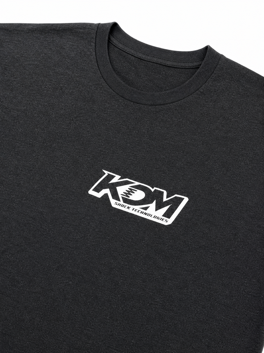KDM White Logo T-Shirt, Dark Heather Gray